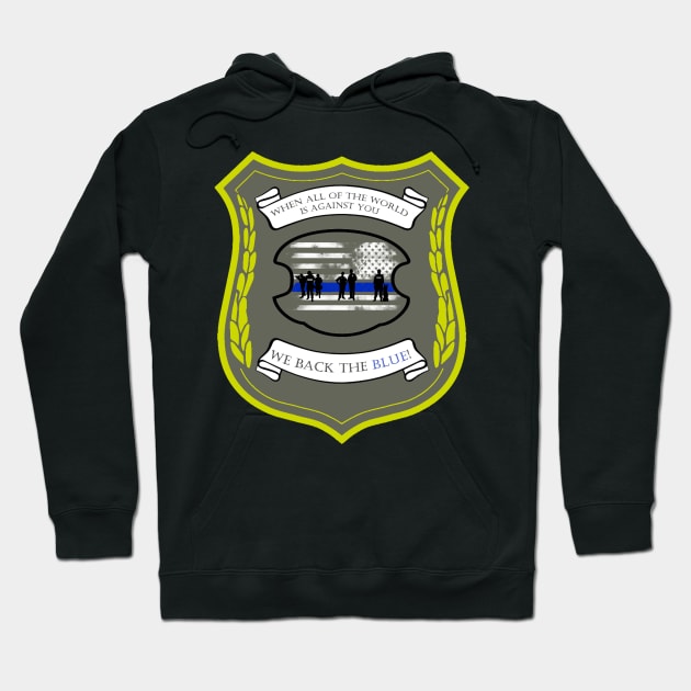 We Back the BLUE Hoodie by oharadesigns